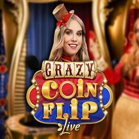 Crazy Coin Flip by Evolution, showcased at spinsteincasino.at – game logo