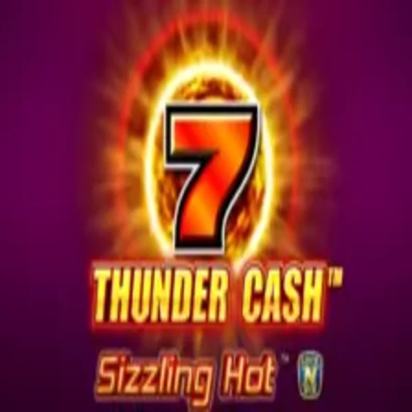 Slots logo of Thunder Cash Sizzling Hot from Novomatic at Spinstein Casino