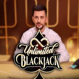 Official Live Casino logo: Unlimited Blackjack by Ezugi at Spinstein Casino