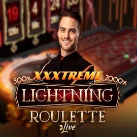 Live Casino logo of XXXtreme Lightning Roulette from Evolution at Spinstein Casino